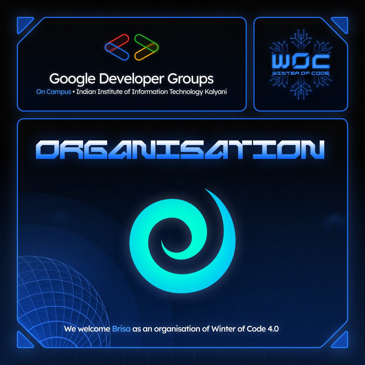 gdsciiitkalyani's tweet image. We’re thrilled to welcome Brisa as an Organization for Winter of Code 4.0!🚀
With Brisa, a Web Platform Framework for unified server-client dev, and their expert mentors, we&apos;re set to deliver an incredible learning experience.
Thankyou @brisadotbuild, for empowering innovation!💚
