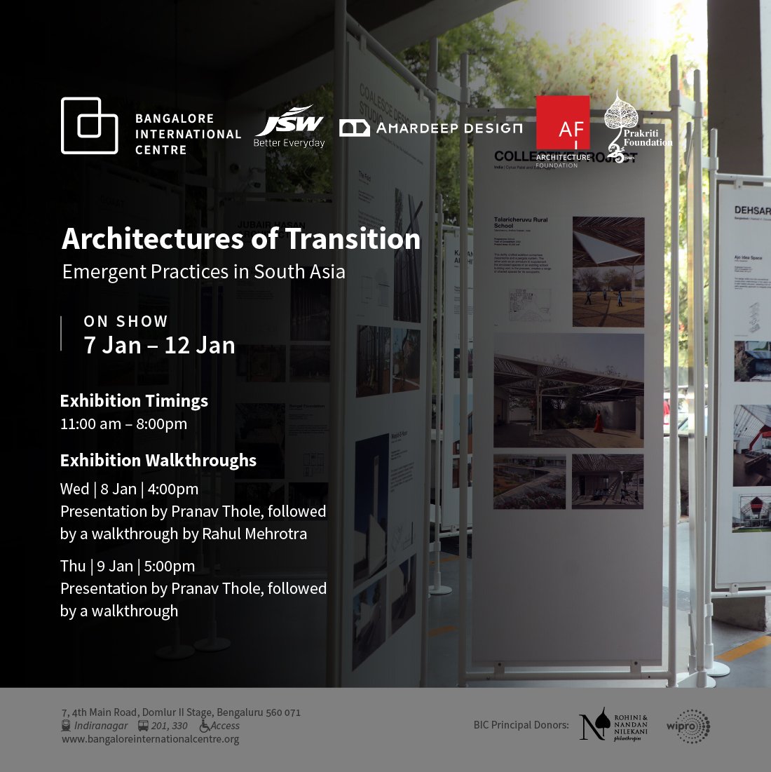 bicblr's tweet image. Jan 7-12 | 11am-8pm

Architecture of Transition

The exhibition is part of the research project – State of Architecture in South Asia, which aims to collectively ask, across South Asia, the question: Does Architecture matter in a state of transition?
#exhibition #visualarts