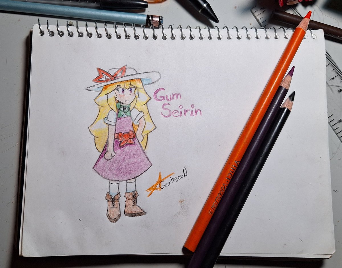 Zorith73's tweet image. Hice este dibujo de @GumSeirin para aprender a usar los colores (aún no se ocuparlos del todo XD)