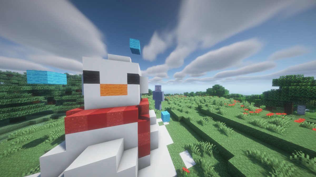 Taiden_enderman's tweet photo. 雪だるまぁ⛄🥶❄ https://t.co/OVvWABirU1