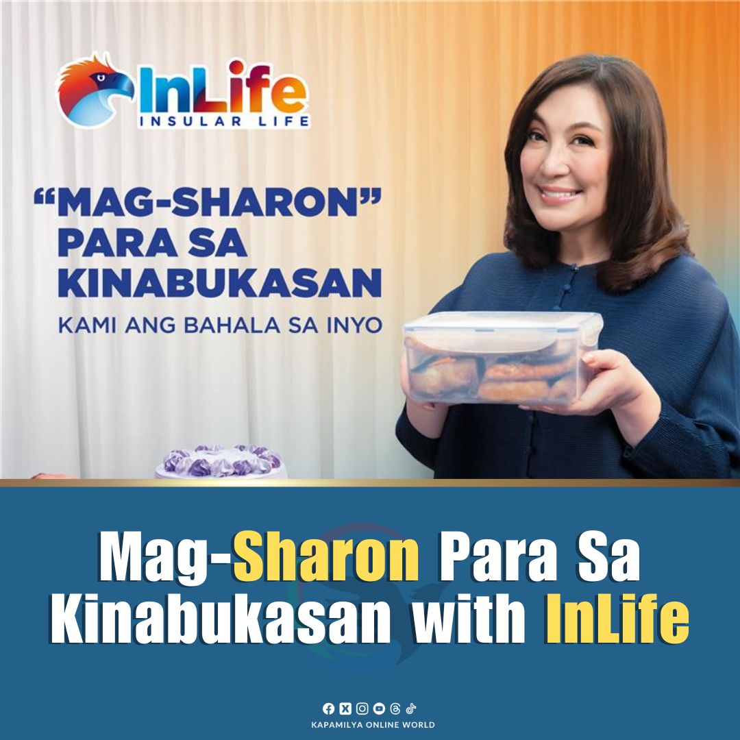 kowalerts's tweet photo. For the Megastar, “mag-Sharon” goes beyond taking home food; it means saving for the future. In her latest video for Insular Life (InLife), she encourages Filipinos to save and secure insurance coverage to prepare for life’s uncertainties: “Mag-Sharon Para Sa Kinabukasan with InLife.” 

Read: https://t.co/PJj4y0W0N4