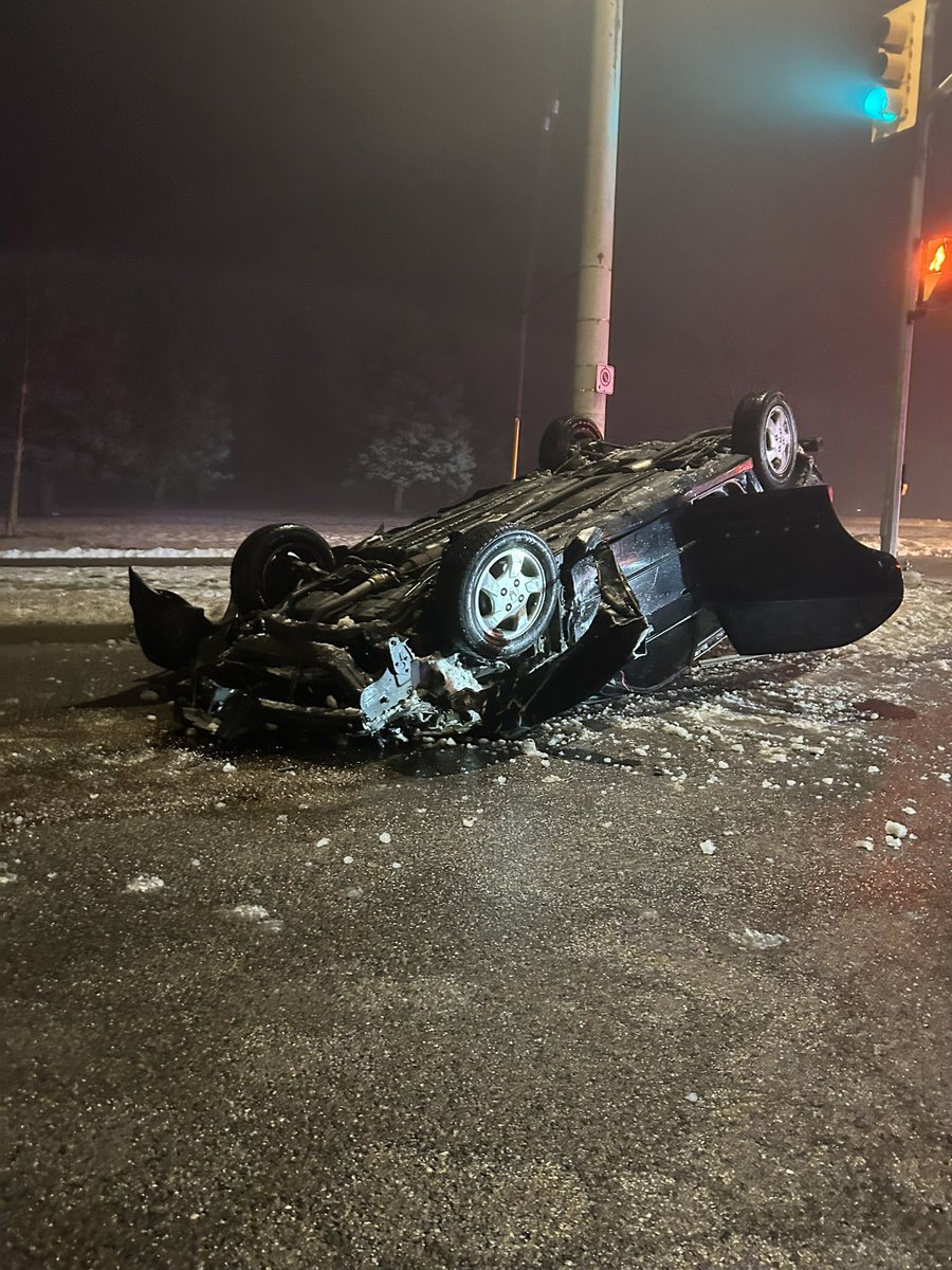 It’s not something to celebrate, but the driver of this vehicle was the RIDE teams 100th arrest for Impaired Driving.   Miraculously, there were no injuries as a result of this idiocy.  ^js