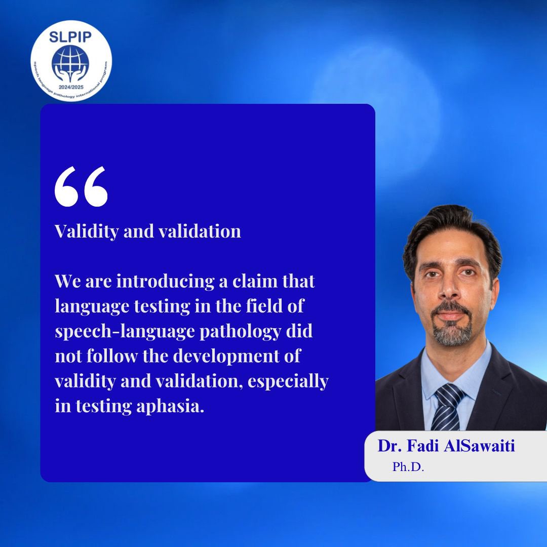 EacslPhonetics's tweet photo. Quotes From SLPIP December Seminar
Validity and Validation in the Field of Speech-Language Pathology: Current State and Future Guidelines
Speaker : Dr. Fadi https://t.co/8dk7gQGHxm.D.
#slpip #eacsl #slp #speechpathology #slpeep https://t.co/1HbgpEPsE0