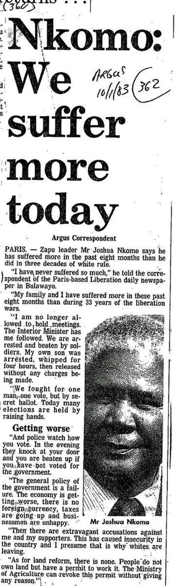 While SMITH &amp; ZANU debate have been raging l came across this