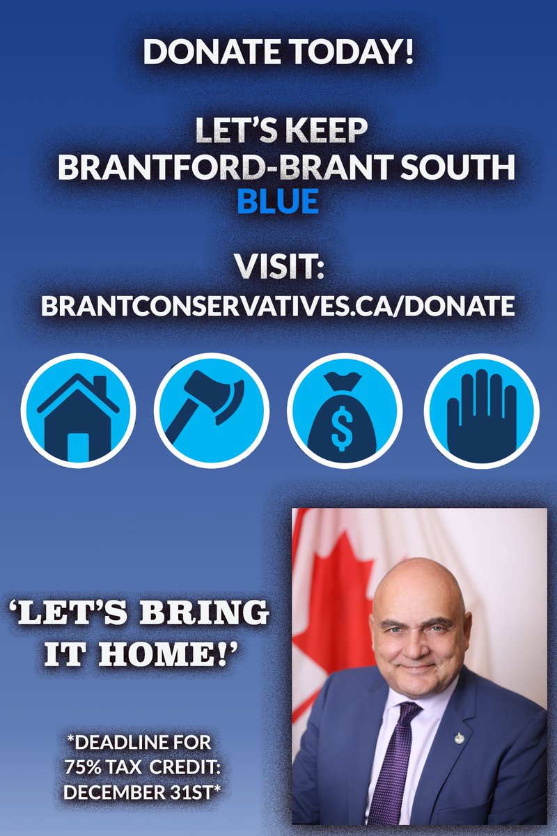 ✅DONATE TODAY✅

As an election looms, my team is in preparation mode for the work ahead.

Will you consider donating to my campaign?

Go to brantconservatives.ca/donate and follow the step-by-step instructions.

Your contribution is vital to ensuring the future of Canada is secure