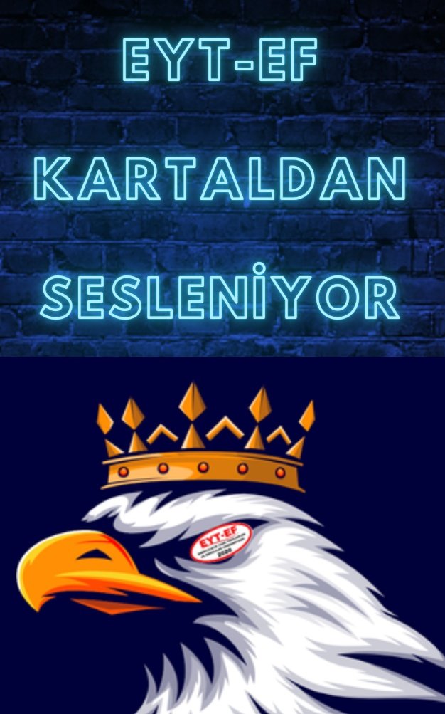 BAŞLADIK
👇
#EytEfKartaldanSesleniyor

En yüce değer olan
Emek ve Alınteri sahiplerinin
Bir araya geldiği bu günde;

Hak İçin!
Adalet İçin!
İnsanca Yaşam İçin!

Tek Yürek olarak,
Ses yükselteceğiz.

#kartal dayız

Sen Varsan Bir Fazlayız‼️

<a href="/RTErdogan/">Recep Tayyip Erdoğan</a>
<a href="/_cevdetyilmaz/">Cevdet Yılmaz</a>
<a href="/isikhanvedat/">Prof. Dr. Vedat Işıkhan</a>