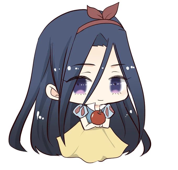 なんか昨日やつあまり可愛く描けなかったので新たに白雪陛下デフォルメしたらもはや誰って感じやな。年賀状イラストも描けたら描きたい 