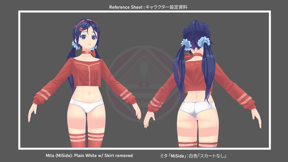 PantsuArt's tweet photo. 🚨#PantsuCheck
💿#MiSide
Does have Pantsu? : Yes✅
Model shown: Mita (White)
**Ssen (Submitter)
New Yandere Simulator, but better https://t.co/S4frLWmLgp