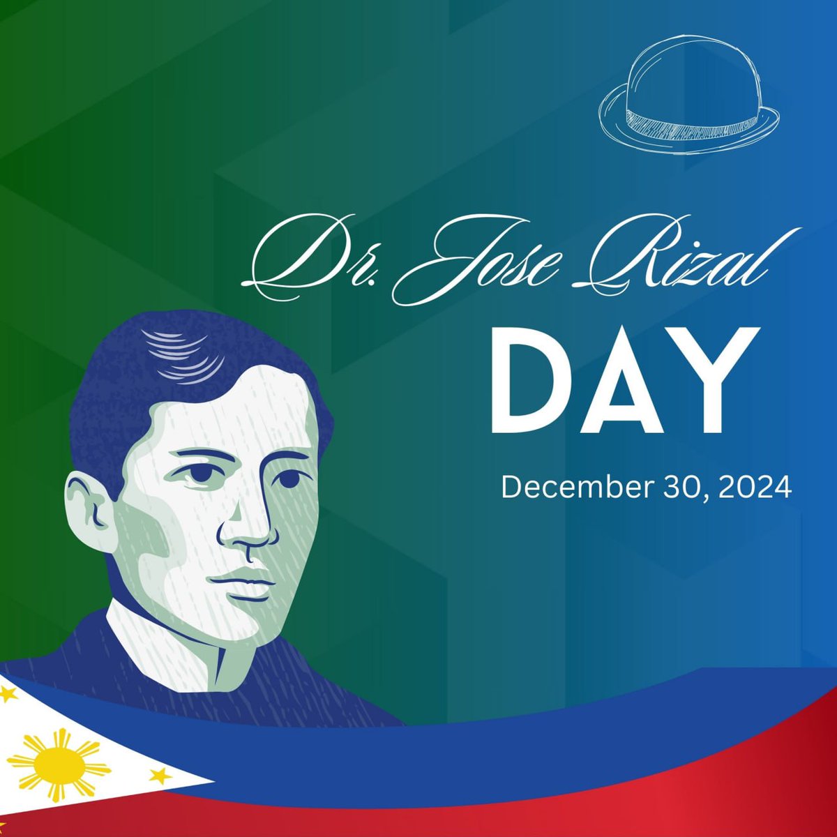 Today, we honor the life and legacy of Dr. José Rizal, a true hero who fought for freedom and enlightenment through his words and deeds. 🇵🇭 

His courage and patriotism inspire us to keep striving for a better future for our nation.

Mabuhay ang Pilipinas! ✊ #RizalDay #FW3