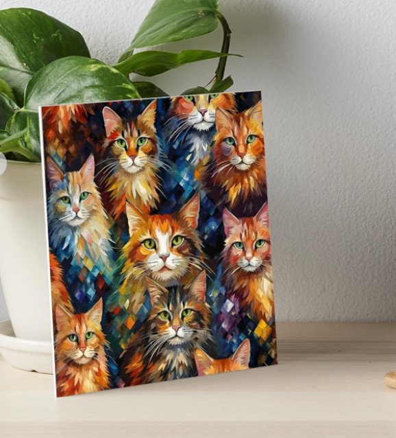 Manitarka's tweet photo. #cats #catlover #colorfulcatart #catart #kittens #tees #apprel #ladytop #backpack #wallart #bedding #pillow #mugs #Redbubble #Manitarka
https://t.co/r0unlDZ9Hq https://t.co/U3pjHSnAbN
