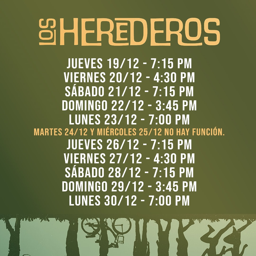 Hoy, penúltimo día,
domingo #29Dic24, a las 3:45pm,
continúa pre-estreno exclusivo de la película 
LOS HEREDEROS
de Pablo de La Barra <a href="/delabarracine/">Pablo de la Barra</a>,
en los cines Paseo del <a href="/trasnochocult/">Trasnocho Cultural</a>. Producida
<a href="/jemdfilms/">JEMD Films</a> <a href="/CNAC_Venezuela/">Centro Nacional Autónomo de Cinematografía🎥</a> Distribuida <a href="/Gran_Cine/">@gran_cine</a>
+ Info: grancine.net