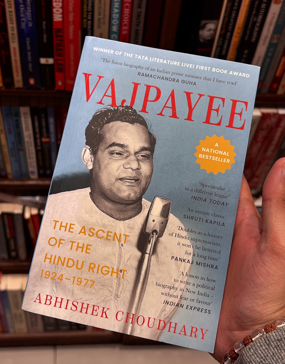 baawa sayan bajaj (@sayanicverses) on Twitter photo Spotted the glorious new paperback of the first volume of <a href="/chacchachoudhry/">Abhishek Choudhary</a>’s Vajpayee biography at the Bahrisons in Chandigarh. Eagerly awaiting the second volume! Spotted the glorious new paperback of the first volume of <a href="/chacchachoudhry/">Abhishek Choudhary</a>’s Vajpayee biography at the Bahrisons in Chandigarh. Eagerly awaiting the second volume!