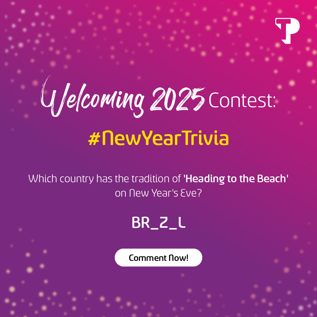 Lift your hopes high for a fresh start!
The 18th question of the #NewYearTrivia Contest is here! 
Comment your answer below! 👇

Remember to:
1️⃣ Add #NewYearTrivia and #TPIndia in your answer
2️⃣ Tag @tpindiaofficial and 3 of your friends

#TPIndia #ContestAlert #NewYear2025
