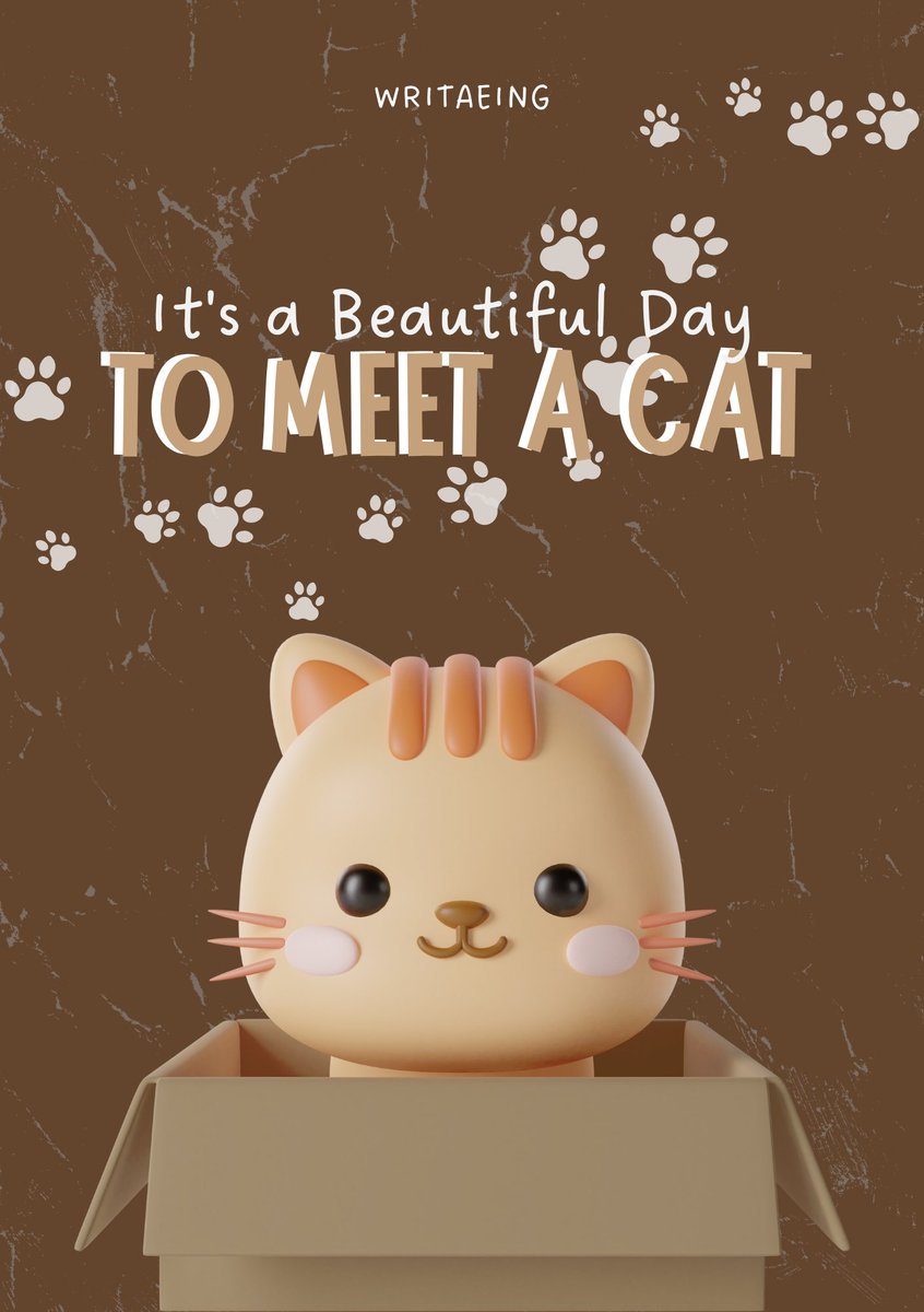 writaeing_'s tweet image. — COVER REVEAL —

It's a Beautiful Day To Meet a Cat 🐾