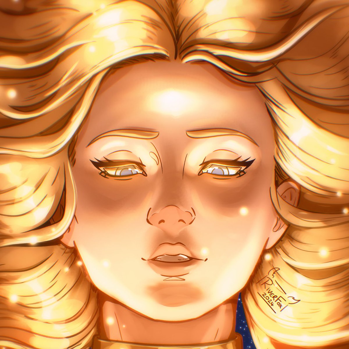 Glowy piece I did for a contest over on IG! From the creator of Child of Ra on Webtoons!