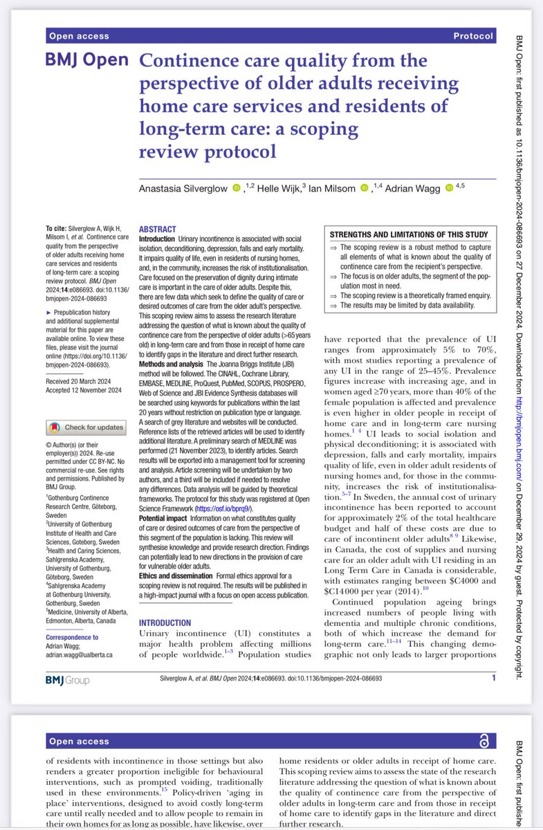 Pleased to say that our latest scoping review protocol has finally been published: bmjopen.bmj.com/content/14/12/…