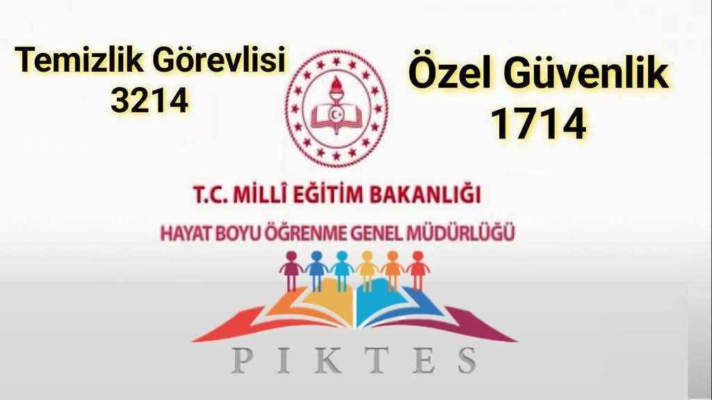 Milli Eğitim Bakanlığı Hayat Boyu Öğrenme Genel Müdürlüğü Bünyesinde Yürütülen #PİKTES Özel #Güvenlik ve #Temizlik Görevlisi çalışanları olarak okullarımızda #DAİMİ çalışmak istiyoruz.
<a href="/RTErdogan/">Recep Tayyip Erdoğan</a> <a href="/tcmeb/">Millî Eğitim Bakanlığı</a> <a href="/cengizmete/">Cengiz Mete</a> <a href="/CelileErenOKTEN/">Celile Eren ÖKTEN</a> <a href="/chnkvnc/">Cihan KIVANÇ</a>