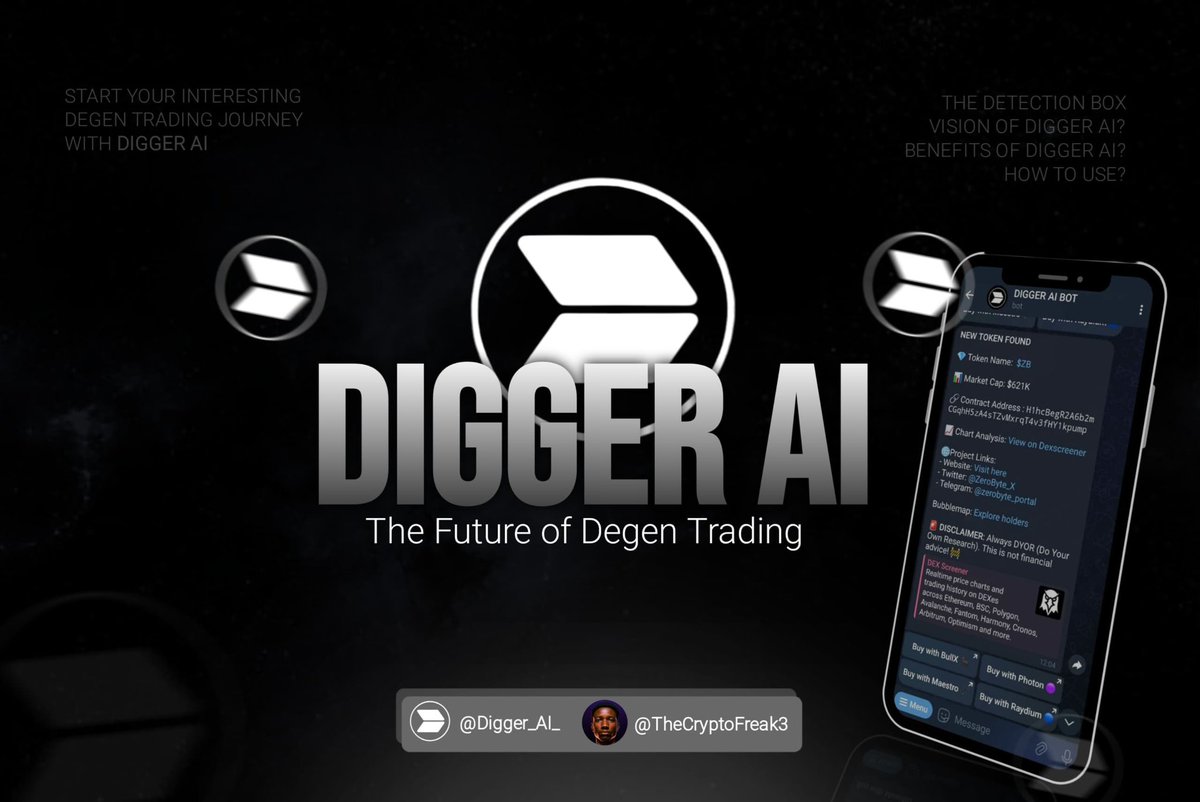 TheCryptoFreak3's tweet photo. 𝐌𝐚𝐧𝐲 𝐭𝐫𝐚𝐝𝐞𝐫𝐬 𝐡𝐚𝐯𝐞 𝐟𝐚𝐥𝐥𝐞𝐧 𝐯𝐢𝐜𝐭𝐢𝐦 𝐭𝐨 𝐃𝐞𝐠𝐞𝐧 𝐓𝐫𝐚𝐝𝐢𝐧𝐠'𝐬 𝐩𝐢𝐭𝐟𝐚𝐥𝐥𝐬. 🥲

While poor risk management, lack of experience, and emotional trading are key factors contributing to these losses.

The lack of proper tools and information is often the underlying cause.

Well, you don’t have to suffer the same fate.

With @Digger_AI_ , you can have the best experience with degen trading.

Let's unravel how this innovative tool can transform your trading game.⤵︎