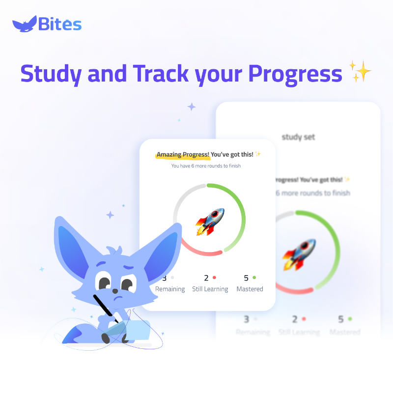 tryBites's tweet photo. What's Bites? 👀

can you imagine how easy studying will be if it was fun?
That's Bites! 🚀