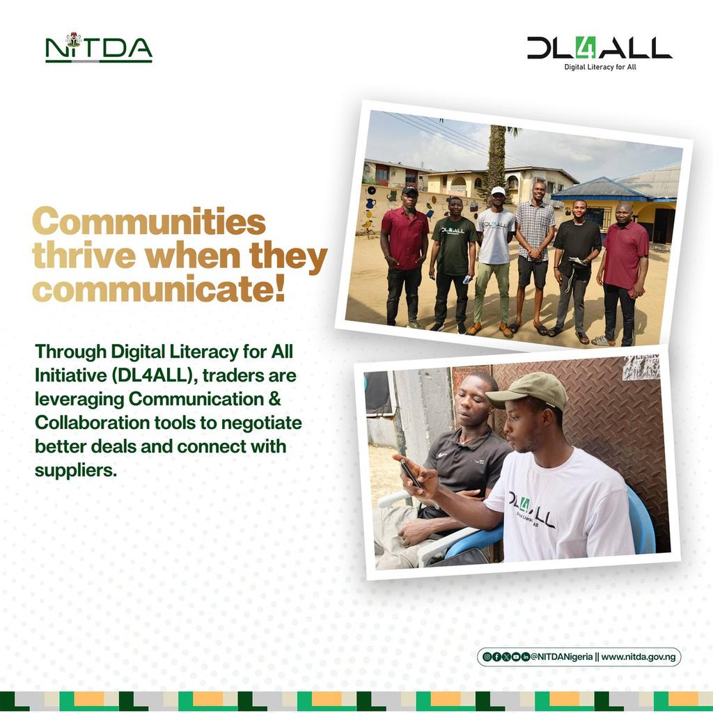 _chiefagbabiaka's tweet image. Communities thrive when they communicate!

Through Digital Literacy for All Initiative (#DL4ALL), traders are leveraging Communication &amp;amp; Collaboration tools to negotiate better deals and connect with suppliers.