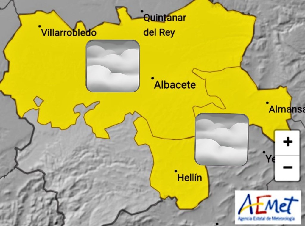 ✅¡Buenas tardes!

📆 MAÑANA LUNES 30 DICIEMBRE:

⚠️🌫️AVISO AMARILLO por NIEBLAS (visibilidad 200m) entre las 00:00h y 11:00h en Hellín, Almansa y La Mancha albaceteña. ❄️Pueden ser localmente engelantes. #Albacete #meteoAB #Nieblas #FMA