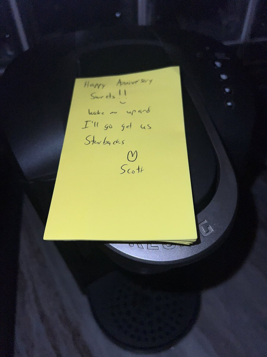 12 years later and I’m getting cute notes but big issue is…I’m up at 4am and I’m not sure he means THAT early 😜✝️