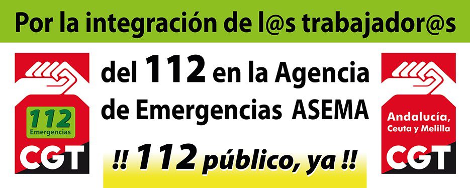sffcgtmalaga's tweet photo. #112 andaluciajunta
#cgtemergenciasandalucia 👇🏿👇🏿👇🏿
https://t.co/P5t3xzyqFJ
https://t.co/kXp80RkGJH
 El 112 de Andalucía se rebela contra Ilunion y la Junta por la precariedad laboral y la exclusión de la #ASEMA @CGT_A 
@CGTJAEN @CGTSevilla @@CGTGranada @CgtCeuta @AndaluciaJunta https://t.co/rxUJOKf1uq