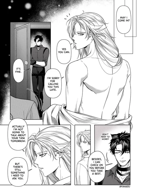 (Bodyguard au: part 2)

Continuation and neuvi start to realize something... (1/3)
read from right to left
#wriolette #wrioletteweek2024 
