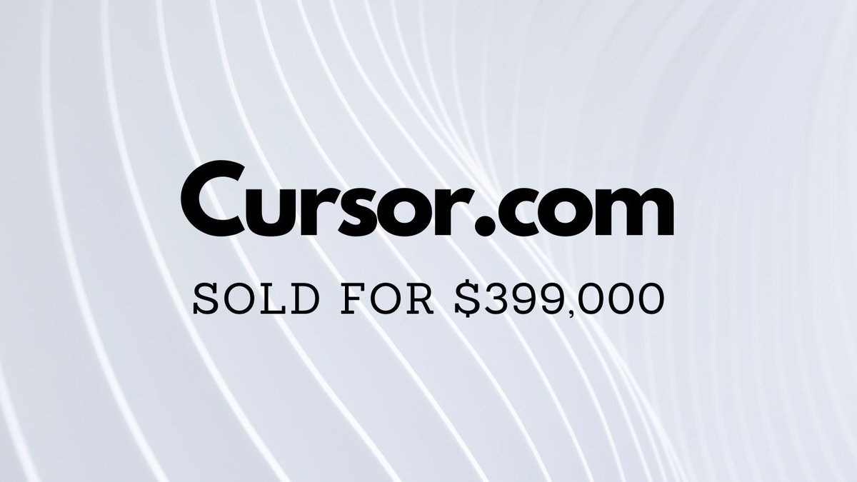 Yesterday saw $670k in domain name sales including:

$399,000 Cursor․com
$9,600 0233․com
$7,895 Maggie․io
$5,400 Xoodle․com
$3,205 InnoFresh․com
$3,100 PowerPath․com

Full list 👉 namebio.com/daily

#Domains