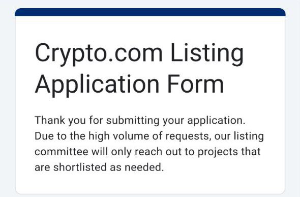 <a href="/cryptocom/">Crypto.com</a> Hey <a href="/cryptocom/">Crypto.com</a>, we have just sent the application form as the first and only company coming from the new meme space on the #XRP Ledger! 

We are also the first and only project from the meme space on XRPL that makes real business by developing the first-ever mobile game for iOS