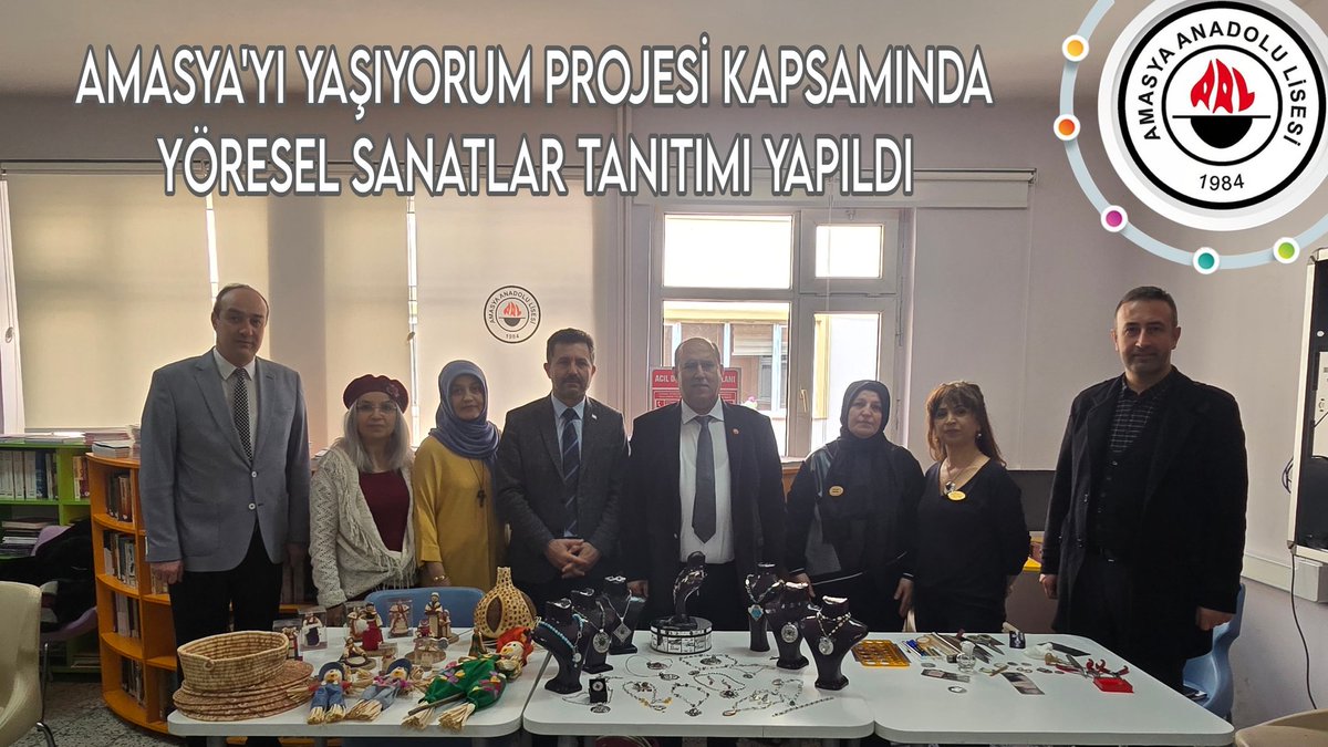 AMASYA'YI YAŞIYORUM PROJESİ KAPSAMINDA YÖRESEL SANATLAR TANITIMI YAPILDI

Amasya İl Milli Eğitim Müdürlüğü tarafından uygulamaya konulan Amasya'yı Yaşıyorum Projesi kapsamında okulumuzda yöresel sanatlar tanıtımı yapıldı.

amasyaanadolulisesi.meb.k12.tr/icerikler/amas…
<a href="/Amasyamem05/">Amasya İl Millî Eğitim Müdürlüğü</a> <a href="/mehmetalikatip1/">Mehmet Ali KATİPOĞLU 🇹🇷</a>