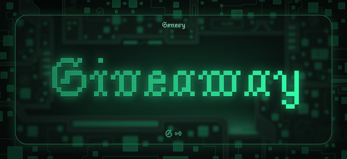 > Genesy Giveaway: 1,000 $GENESY
> 2025 is coming.

> Number of winners: 10
 
1️⃣ Retweet this post.  
2️⃣ Like this post. 
3️⃣ Comment below.

> Results in 48 hours.

> Good things come to those who wait.