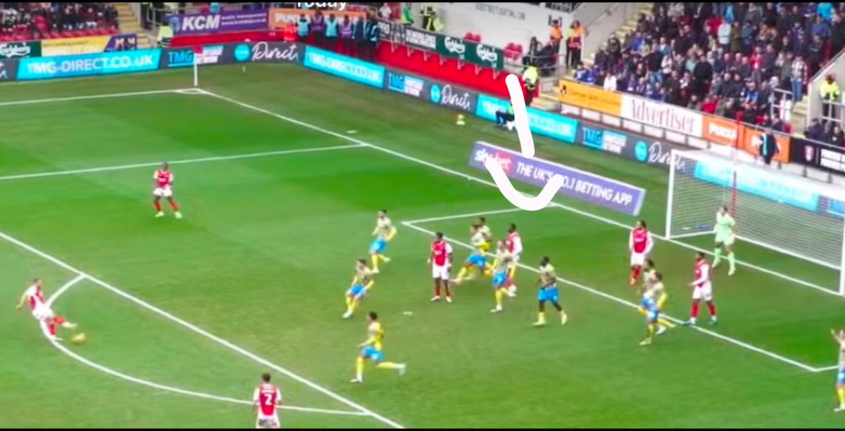 Still offside is it? 😂😂 #rufc #stockportcounty