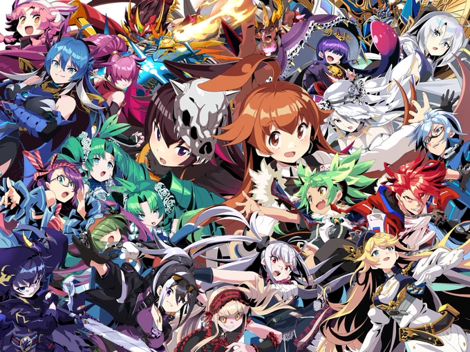 4枚目は去年描いたキャラも込みの集合イラストですが #2024年自分が選ぶ今年の4枚 