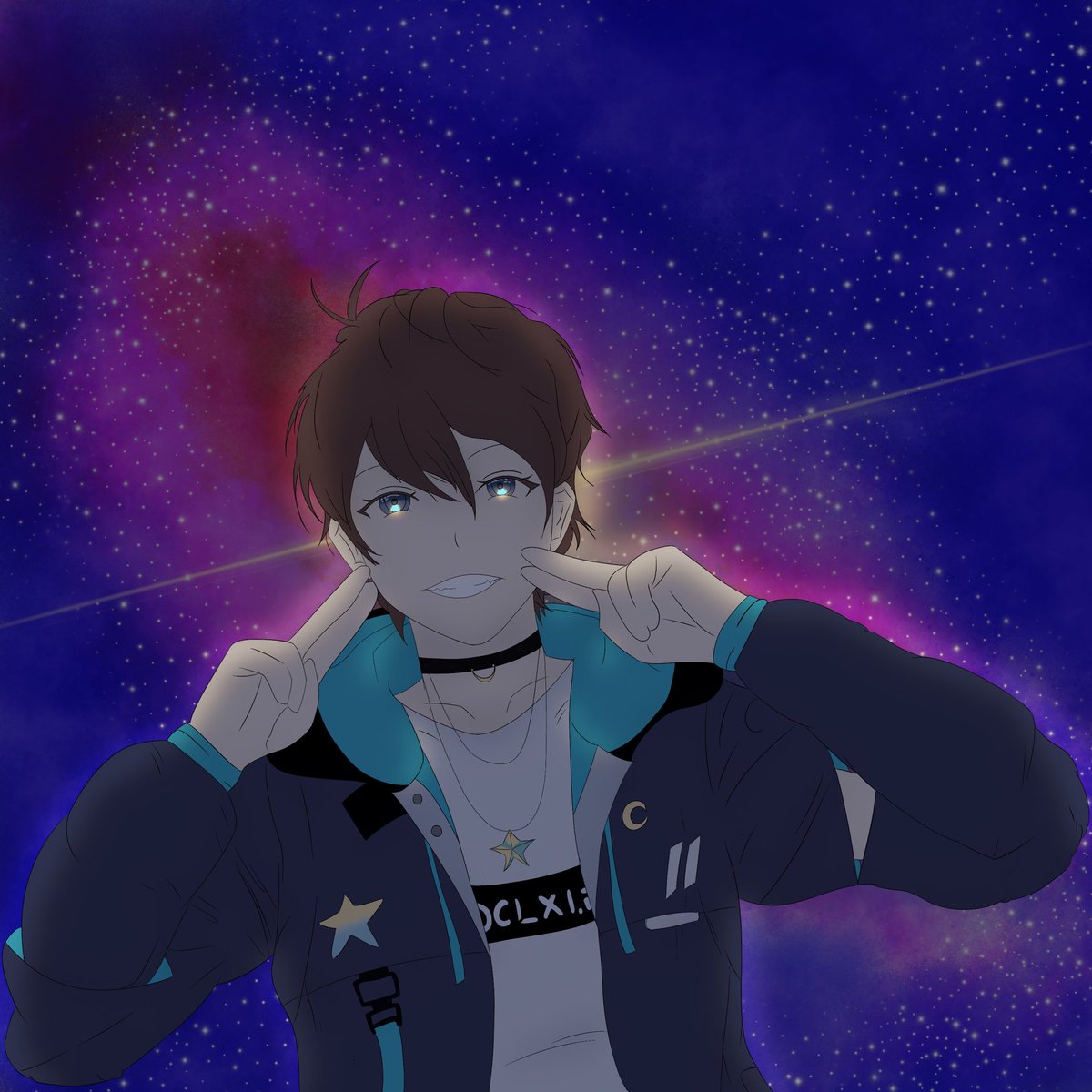 AsagojiVT's tweet photo. So I wanted to practice shadows and lighting and who better than our favourite shooting star, @Hiro_VTuber!
Hope it came out alright. Just went with feeling 😅
#HirOnCanvas https://t.co/TIt5Fp22YB