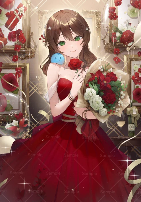 【お仕事】V声優事務所en所属、宿木りっかちゃん()の4周年記念イラストを描かせて頂きました。4周年おめでとうございますIRIAMをDLしたら是非お宿にお越しください 
