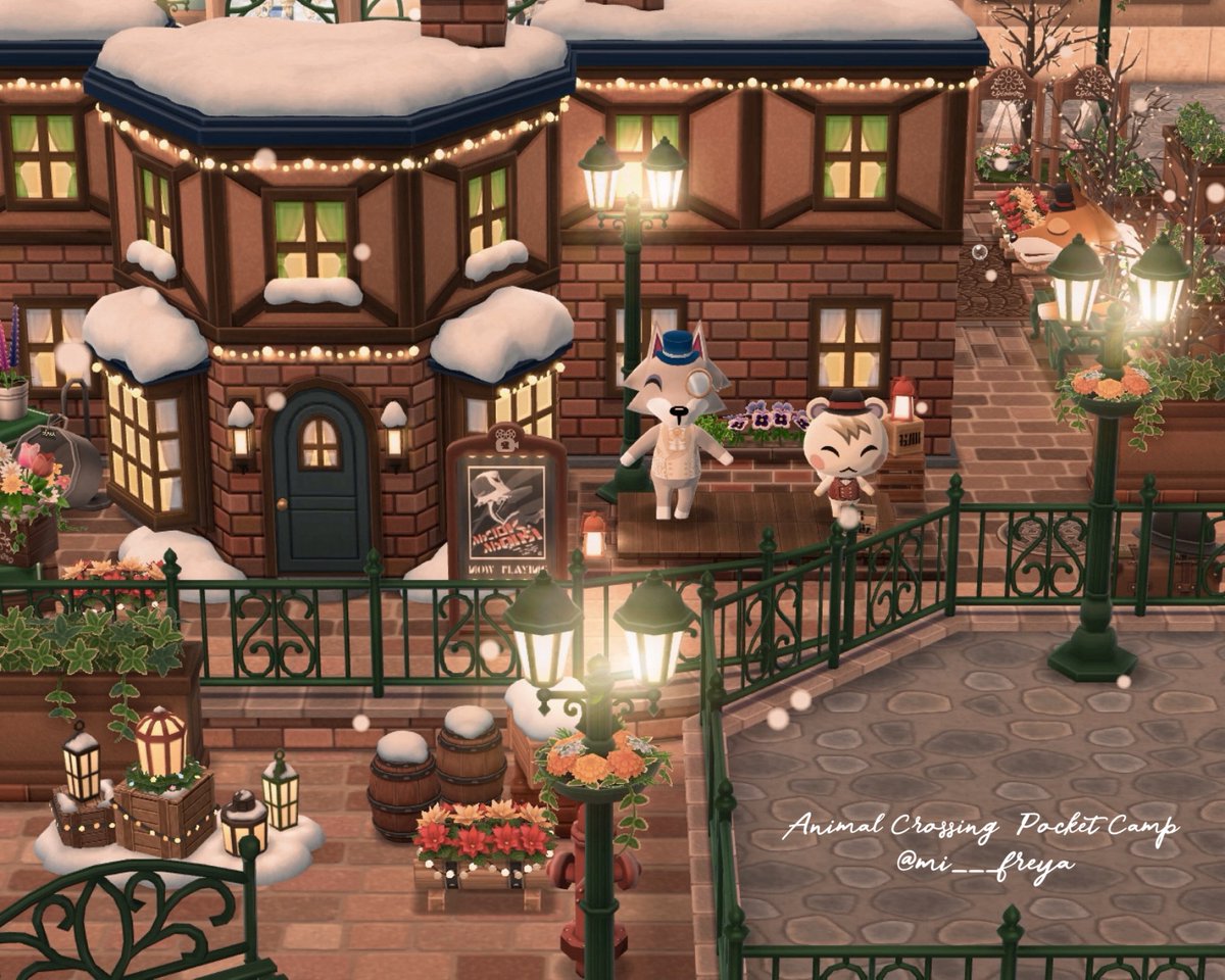 mi___freya's tweet photo. ❄️  𝚠𝚒𝚗𝚝𝚎𝚛 𝚝𝚘𝚠𝚗…🧱⛄️.*

┈┈┈┈┈┈┈┈┈┈

ポケ森はお家系の家具が豊富で街づくりがとっても楽しいです🫶🏻⸝⸝
Xmas仕様ですが、マスターには年越しまで居てもらいます🕊️⋆*

#ポケットキャンプコンプリート
#ポケ森レイアウト #ポケ森 #acpc
#acpcc  #ACPCgallery 
#ACPCComplete https://t.co/piEKSRHdDS