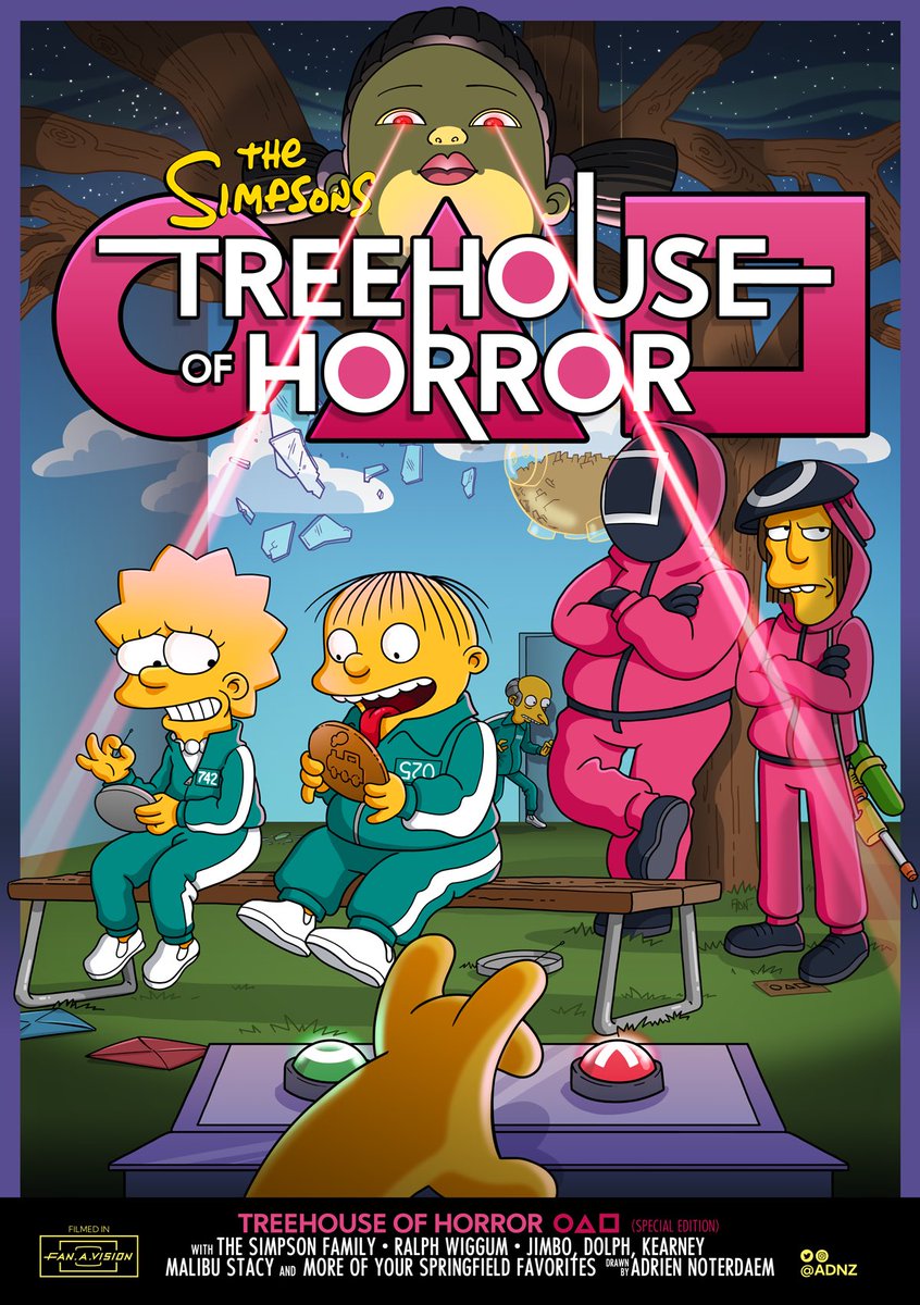 ADNz's tweet image. Seems like it’s a good time to repost this #SquidGame #Simpsonized 🫣