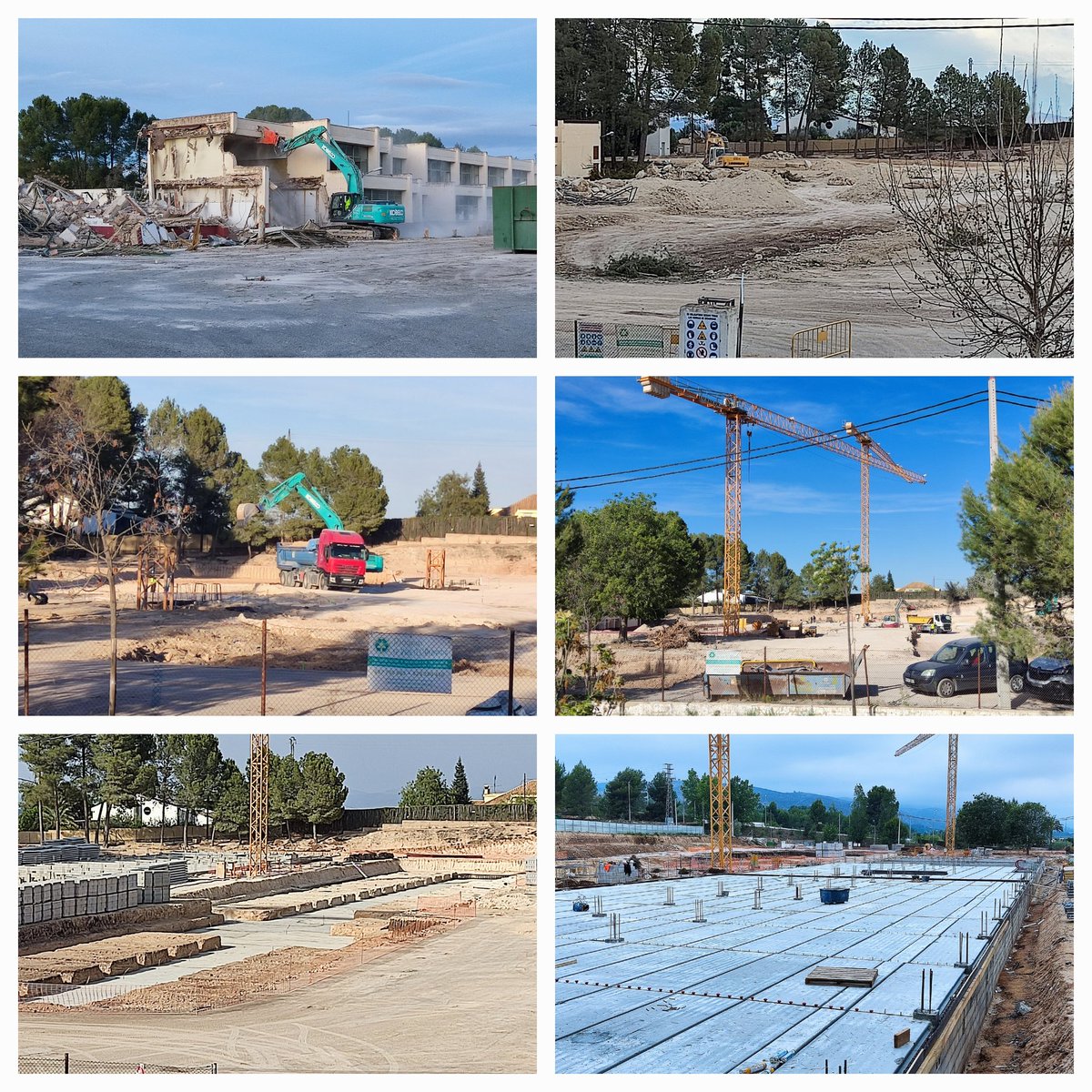 BorrellMorant's tweet photo. 🏗Evolució de l'obra #Edificant que està fent l' @ajOntinyent en l'IES L'Estació d'Ontinyent.
📷Fotografia mensual del progrés de l'obra en 2024.
👨‍💼Obra de l'arquitecte d'Ontinyent @ramon_esteve 
💶 Inversió 17M€ en un centre pioner en pedagogia s.XXI.
Seguim @JorgeRodrigz_ ! https://t.co/jH2scA3zBi