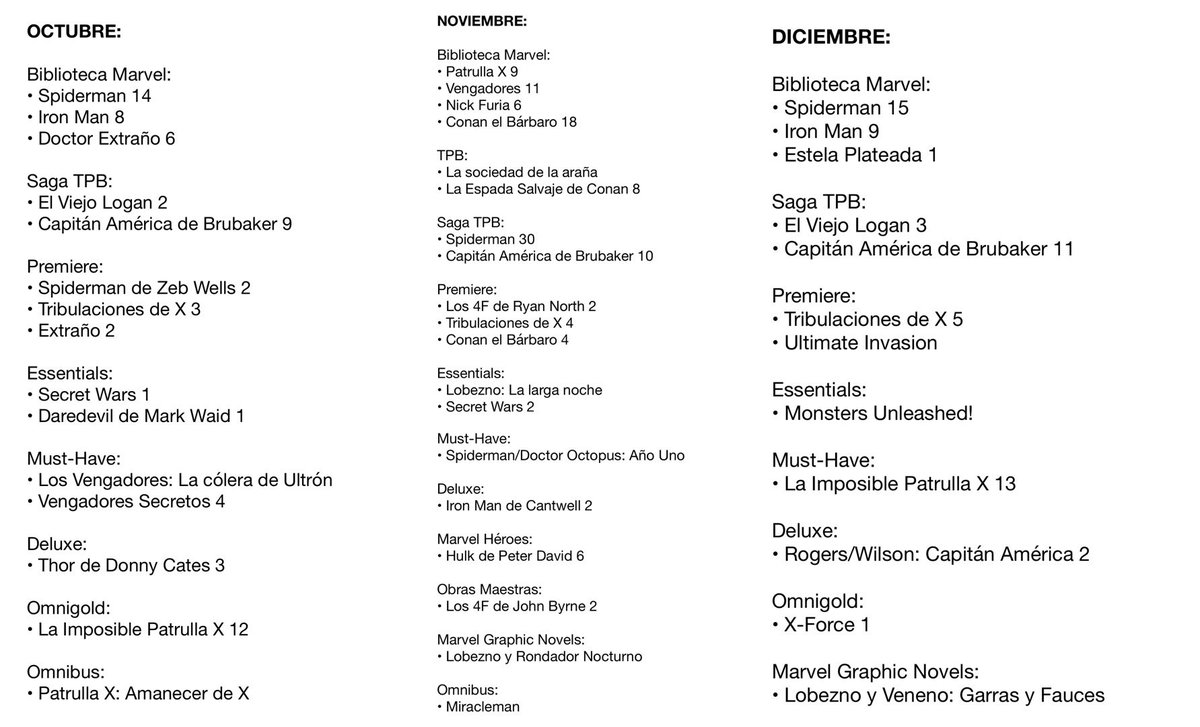 Groot_UM's tweet photo. Manías que tiene uno:

Ordenar los tomos del Plan Editorial Marvel de @PaniniComicsEsp por meses y líneas.

Por si a alguien le sirve o le gusta organizarse así 👇🏻 https://t.co/LdeyKXhw35