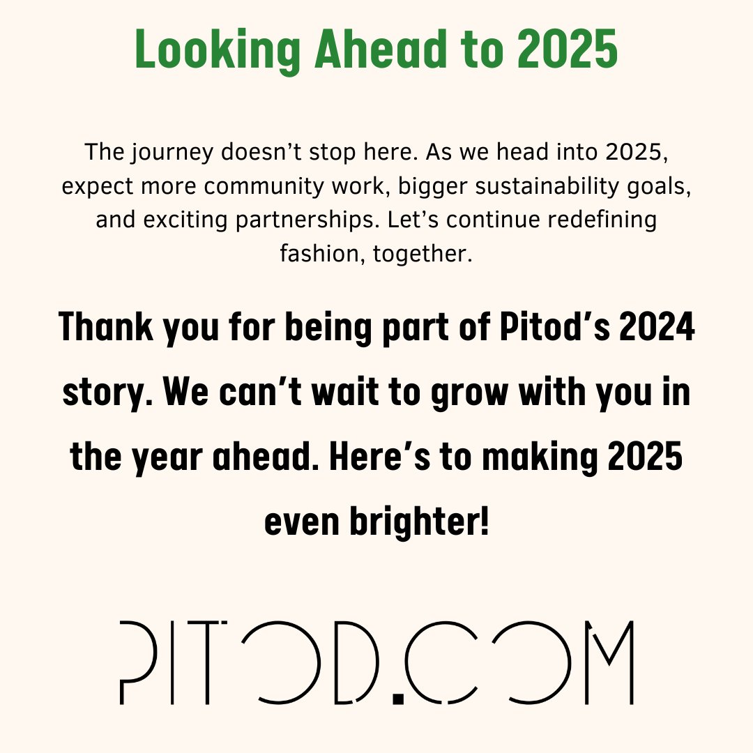 Thank you for being part of our 2024!
#Pitod2024 #TheFreedomOfBeingYou #WearYourValues #SustainableStyle #InclusiveFashion #SustainabilityMatters #EcoFriendlyFashion #SustainableLiving #PlanetFriendly #EcoWarrior #CelebrateInclusivity #LGBTQSupport #InclusivityInFashion #LoveWins