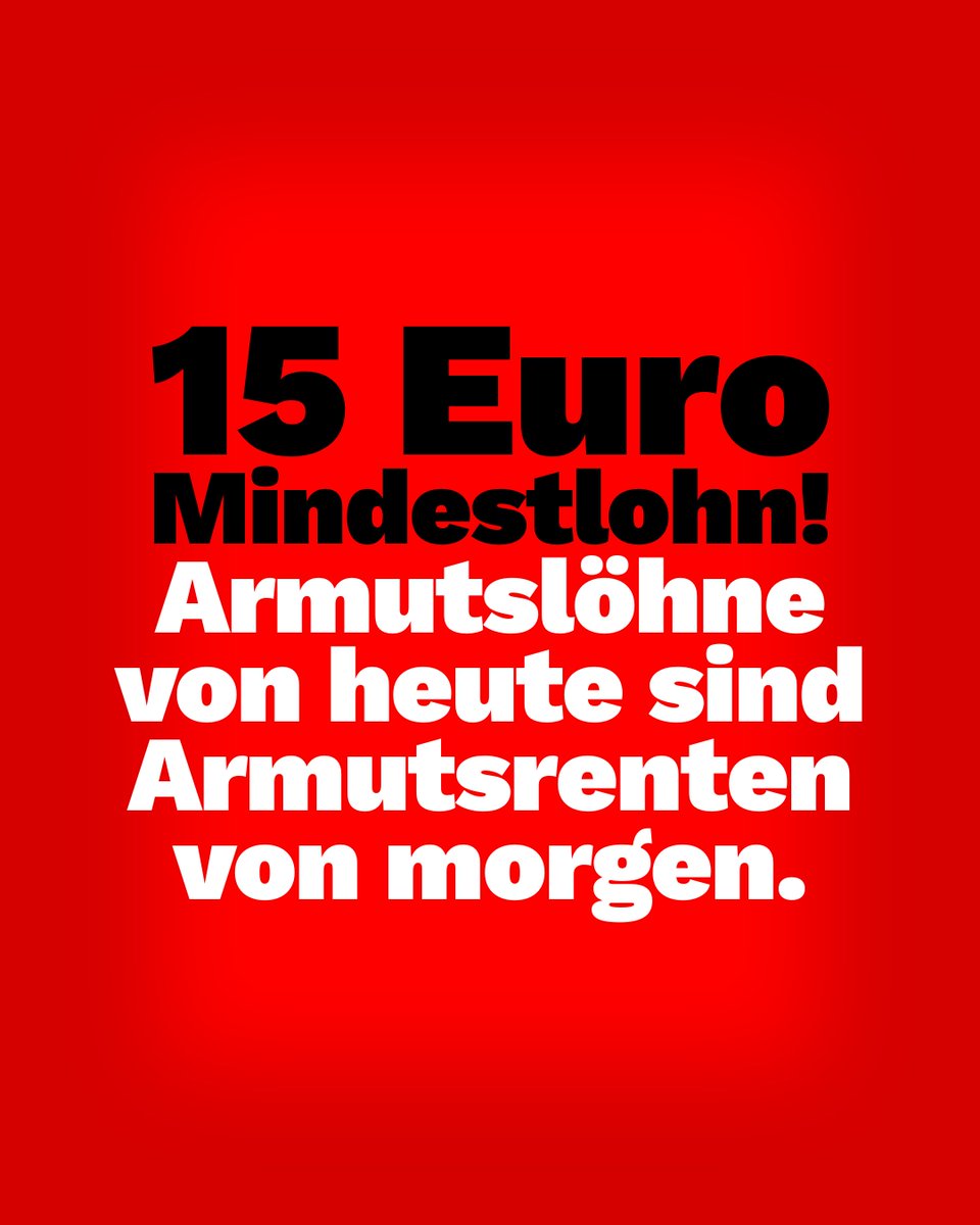 Am 1. Januar steigt der Mindestlohn in Deutschland minimal um 41 Cent von 12,41 Euro auf 12,82 Euro pro Stunde. Der Mindestlohn bleibt damit ein Armutslohn und wird weiter millionenfach zu Altersarmut führen. Die Armutslöhne von heute sind die Armutsrenten von morgen. Über eine