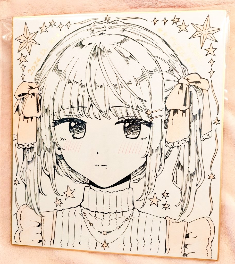 明日のコミケ用に色紙2枚描きました、ご興味ありましたらよろしくお願いします🙇‍♀️✨
(先着、お一人様1枚) 