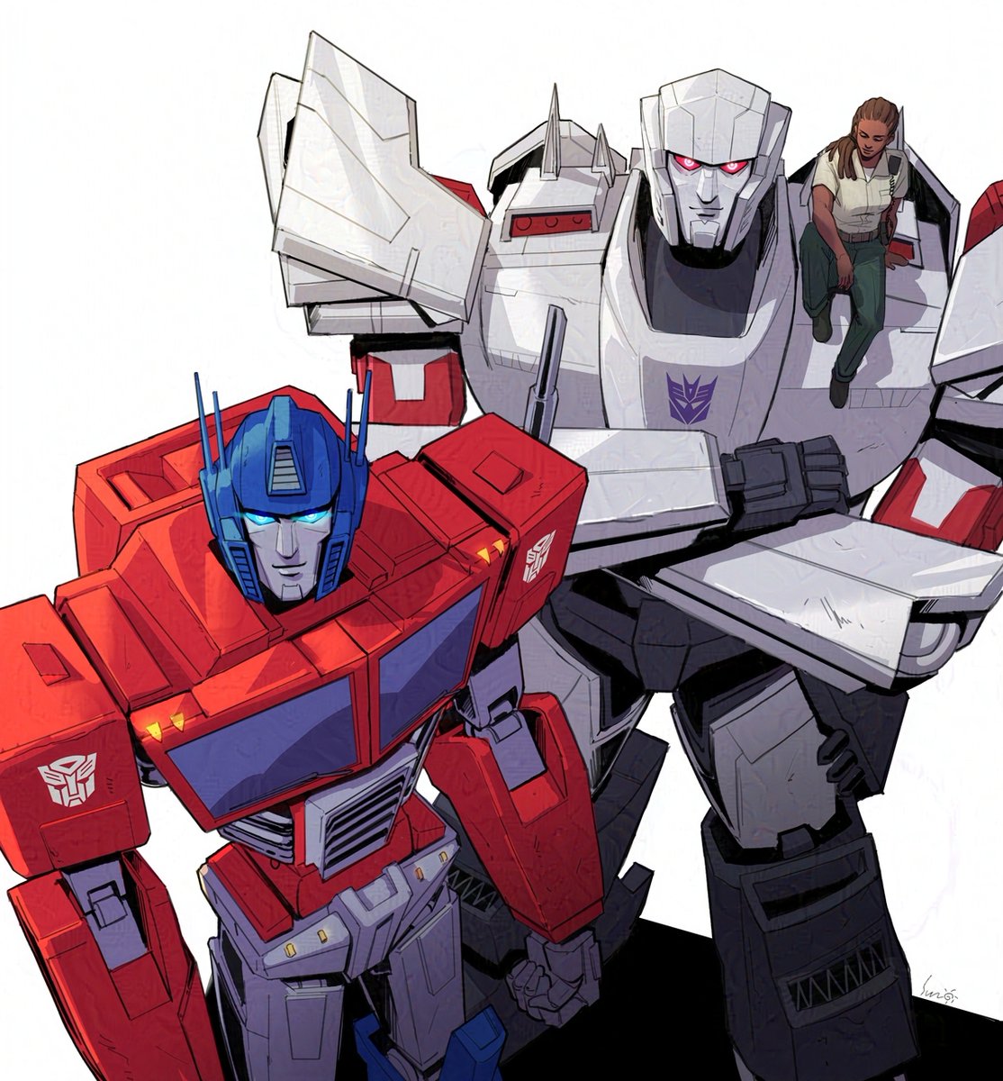 cpt_sunstark's tweet image. My favourite trio 🥰
#TransformersEarthSpark #maccadam #megop
