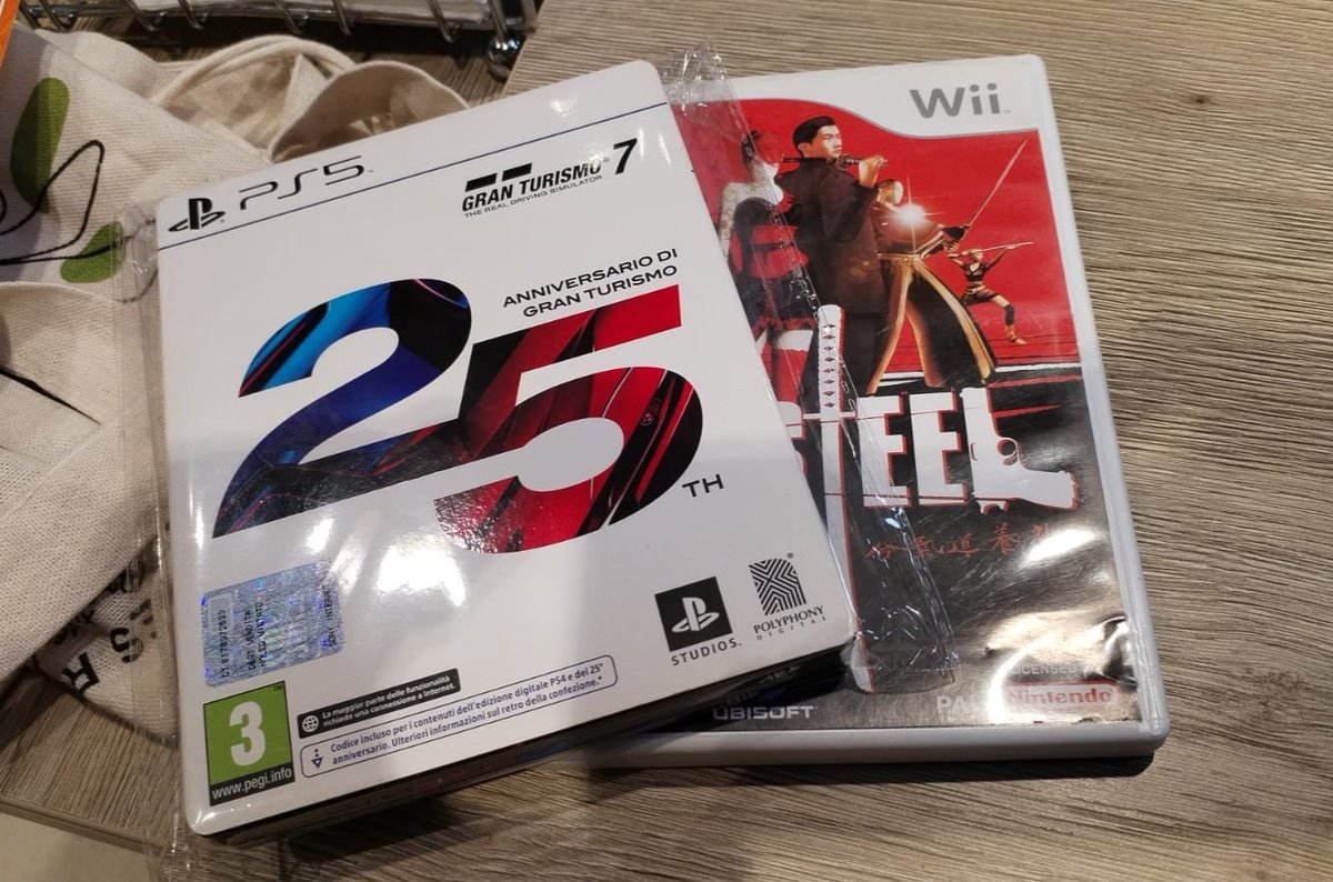 AGEonTW's tweet photo. Acquisti recenti..
#PS5 #granturismo #GT7 #wii #redsteel https://t.co/aD9ulzNxCT