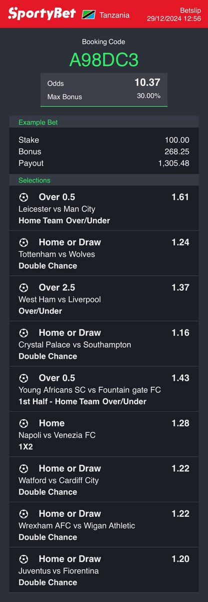 _Mkatalunya's tweet photo. 10 ODDs sportybet

Code; A98DC3 https://t.co/z0yYNylR6h