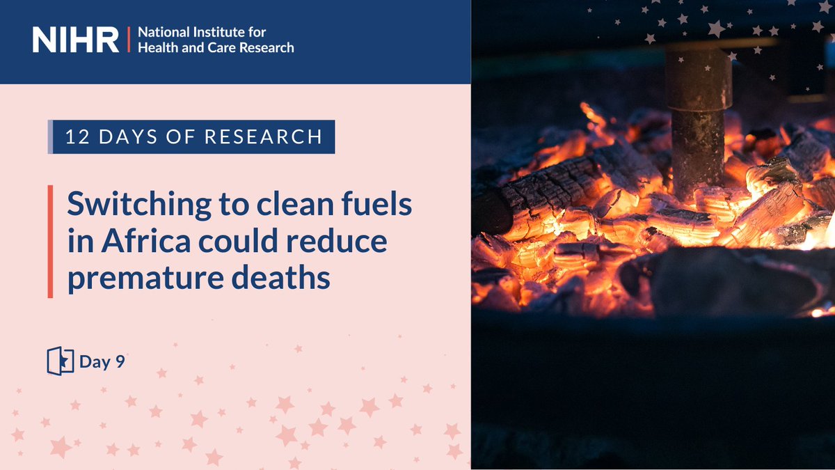 NIHRresearch's tweet photo. #12DaysOfResearch | Day 9️⃣: In February, research completed by @NIHRglobal on CLEAN-Air (Africa) found that using clean gas instead of solid fuels for cooking or heating can lower the risk of death and a range of health conditions, including #pneumonia and #asthma.
Read more ➡️
https://t.co/rphbxKPtew