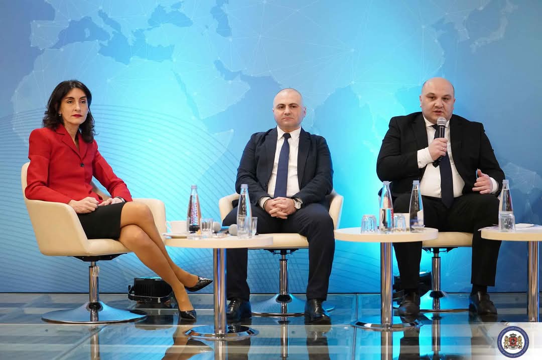 MFAgovge's tweet photo. At the #AmbassadorsConference, the members of the Cabinet of Ministers had an opportunity to exchange views with Georgian diplomats and explore new opportunities regarding numerous themes of the Georgian government's agenda for 2025 and the following years. https://t.co/dshQBw7UXt