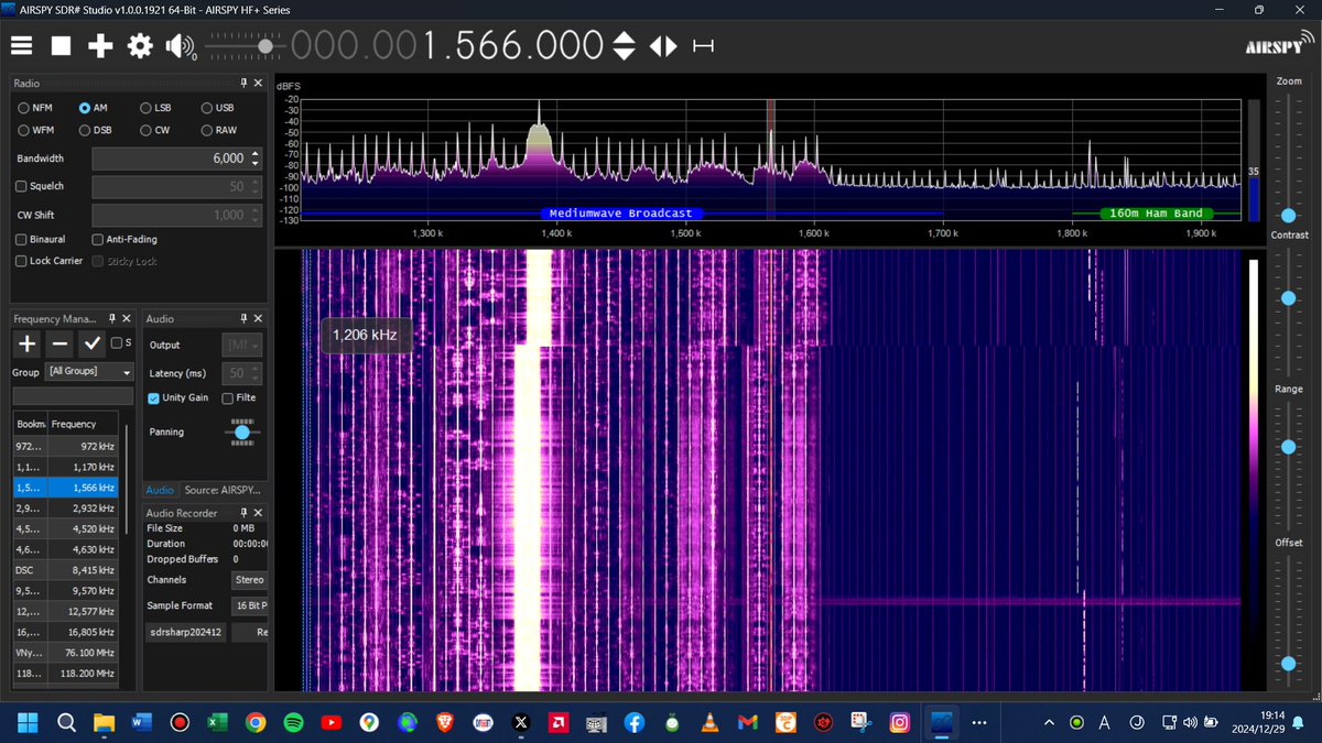 ☑ The latest version of SDRsharp
☑ The latest firmware
Well working