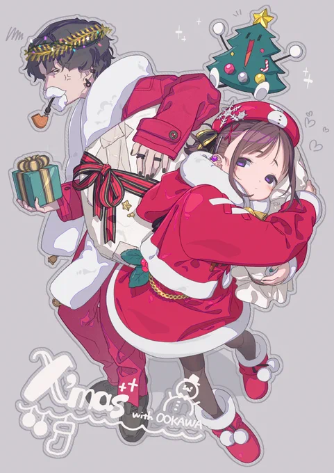 メリィィィィクリスマァァァッッッス!!!!!#クリスマス #創作 #オリジナル #OOKAWAINA 